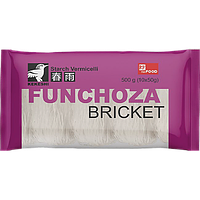 Вермишель Фунчоза в брикетах, стеклянная крахмальная лапша, Kekeshi, Китай, 500 г