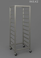 Тележка-шпилька из нержавеющей стали для гастроёмкостей/противней