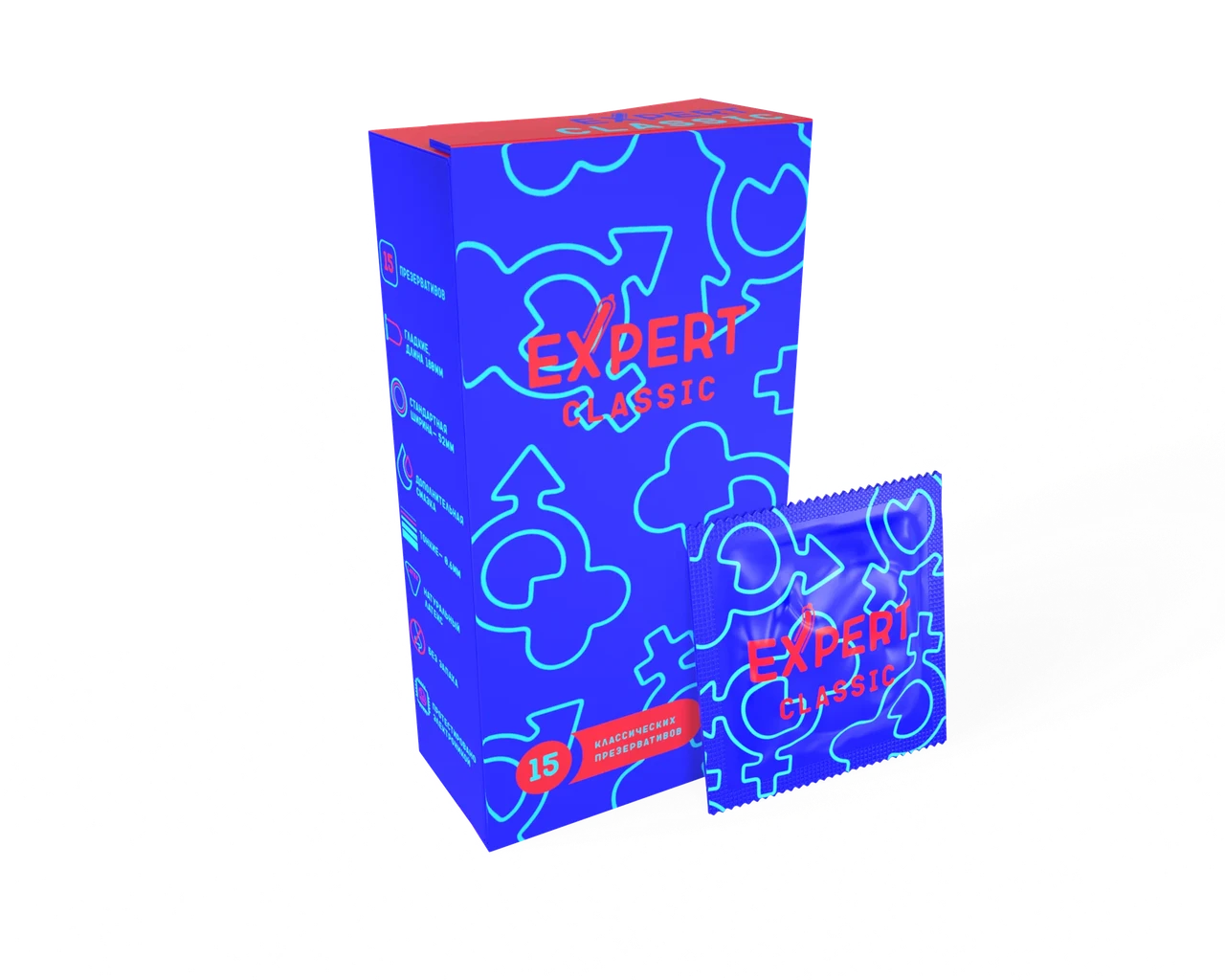 Презервативы EXPERT CLASSIC № 12+3 (классические), 12+3 шт., фото 1