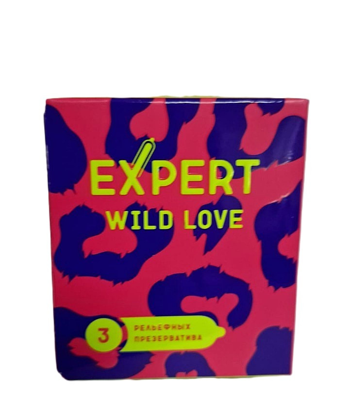 Презервативы EXPERT WILD LOVE № 3 (ребристые с точками), 3 шт., фото 1