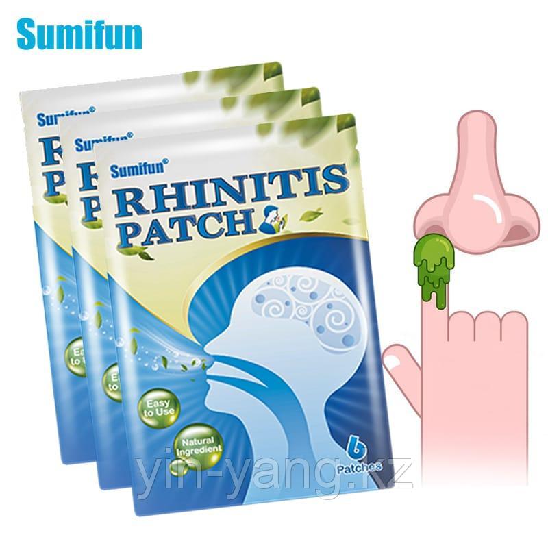 Пластыри от ринита и синусита "Ринитис" (Rhinitis Patch Sumifun) ,6 шт, фото 1