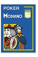 Карты Modiano Poker 4 Jumbo 100% plastic blue