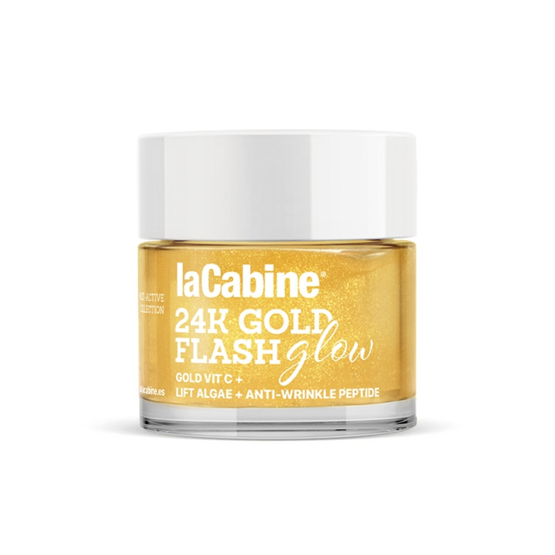 LaCabine CREAM 24K GOLD FLASH GLOW 50ML/ ГЕЛЬ -КРЕМ Мерцающее свечение 24К, фото 1