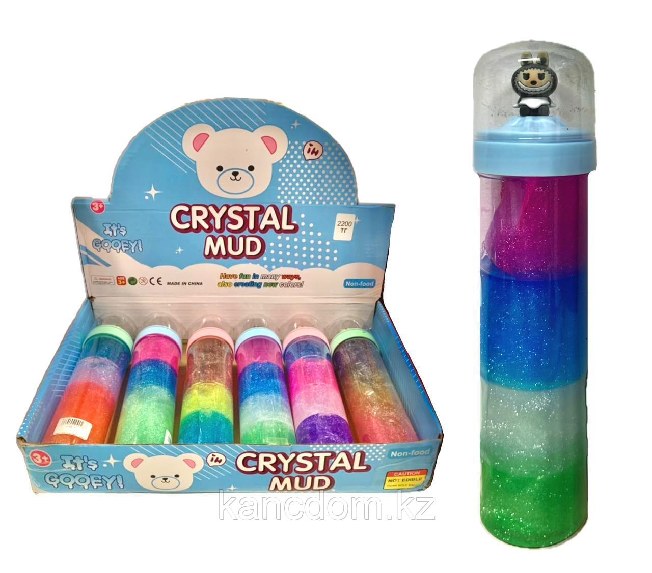 Слайм Labubu блестящий, с игрушкой