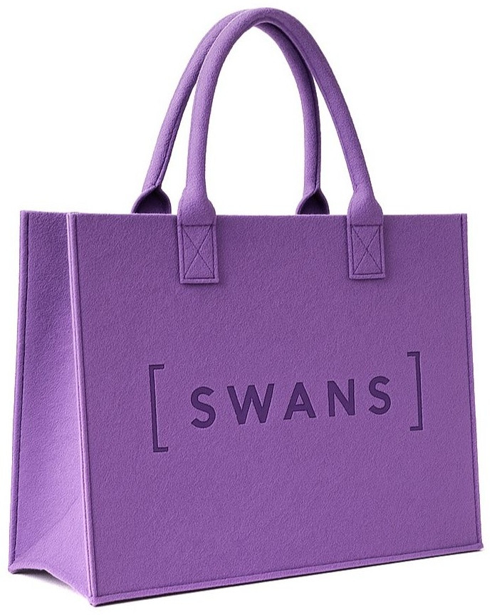 Сумка шоппер SWANS фетр сиреневый, фото 1