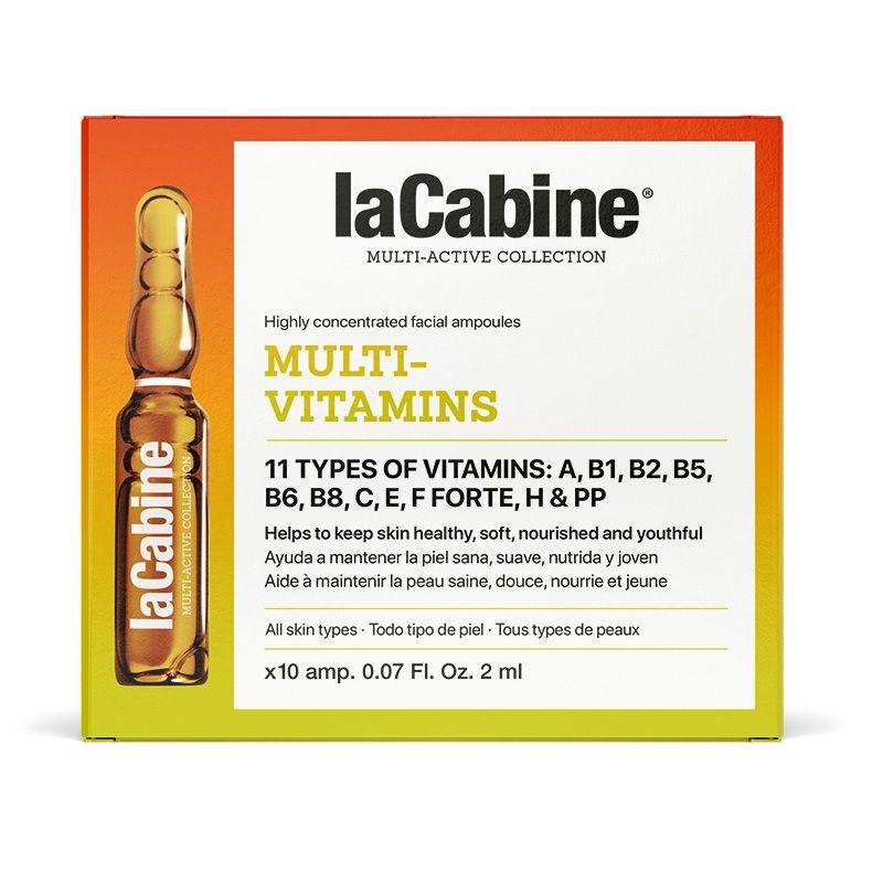 LaCabine AMPOULE MULTI VITAMINS 10X2ML/ВЫСОКОКОНЦЕНТРИРОВАННЫЕ  АМПУЛЫ ДЛЯ ЛИЦА С МУЛЬТИВИТАМИНАМИ, фото 1
