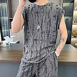 Костюм ORGIN двойка майка с шортами OR-54 серо-синий. 3XL, фото 3