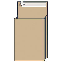 Конверт С3 UltraPac (300х400х40 мм) пакет 120 гр, с расширением, коричневый, удаляемая лента