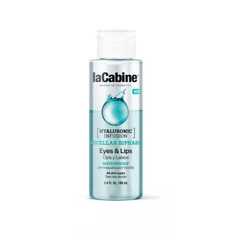 LaCabine HYALURONIC INFUSION MICELLAR BIPHASE MAKE UP REMOVER 100 ML двухфазное средство для снятия макияжа с глаз и губ, фото 1