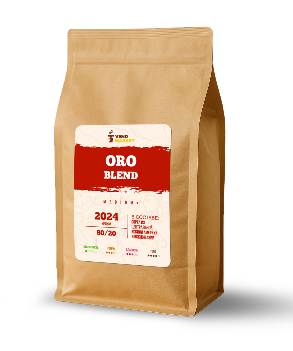 Кофе в зернах ORO Blend (1000гр) (80% Арабики/20% Робусты), фото 1