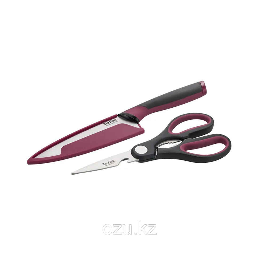 Набор кухонный шеф-нож и ножницы Tefal K250S225, фото 1