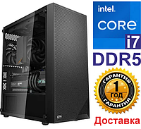 Игровой компьютер Intel Core i7 14700F, DDR5 8Gb, SSD 500Gb, Nvidia RTX 3050 6Gb