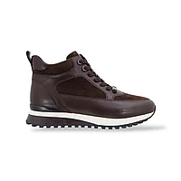 Коричневые зимние женские кроссовки Anemone из натуральной кожи