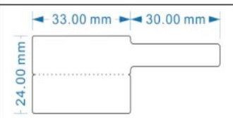 Этикетки для Puty PT-50DC/PT-66DC 24*63мм