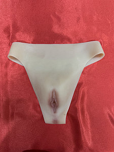 Трусики имитация вагины с карманом для пениса