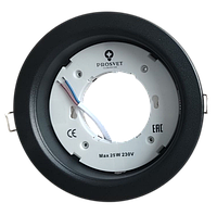Светильник встраиваемый (рамка GX70 черная) для натяжных потолков