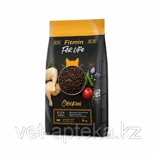 Fitmin For Life Chicken кoрм для взрoслых кoшeк, 1.8 кг