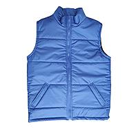 Жилет синего цвета/ Безрукавка синего цвета