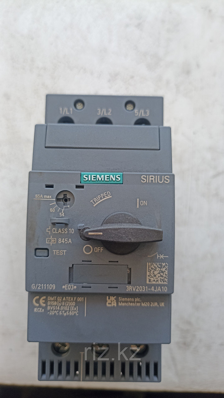 Автомат защиты двигателя Siemens 3RV2031-4JA10 54-65A, фото 1