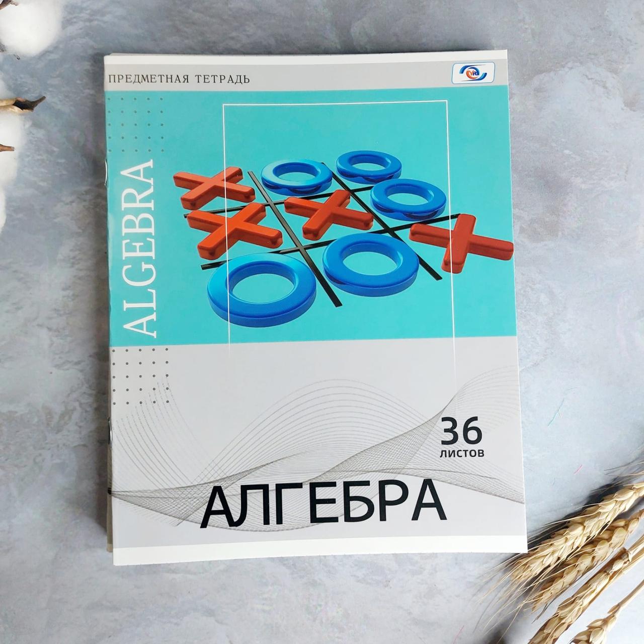 Предметная тетрадь "АЛГЕБРА"  36 листов с ярким принтом в клетку