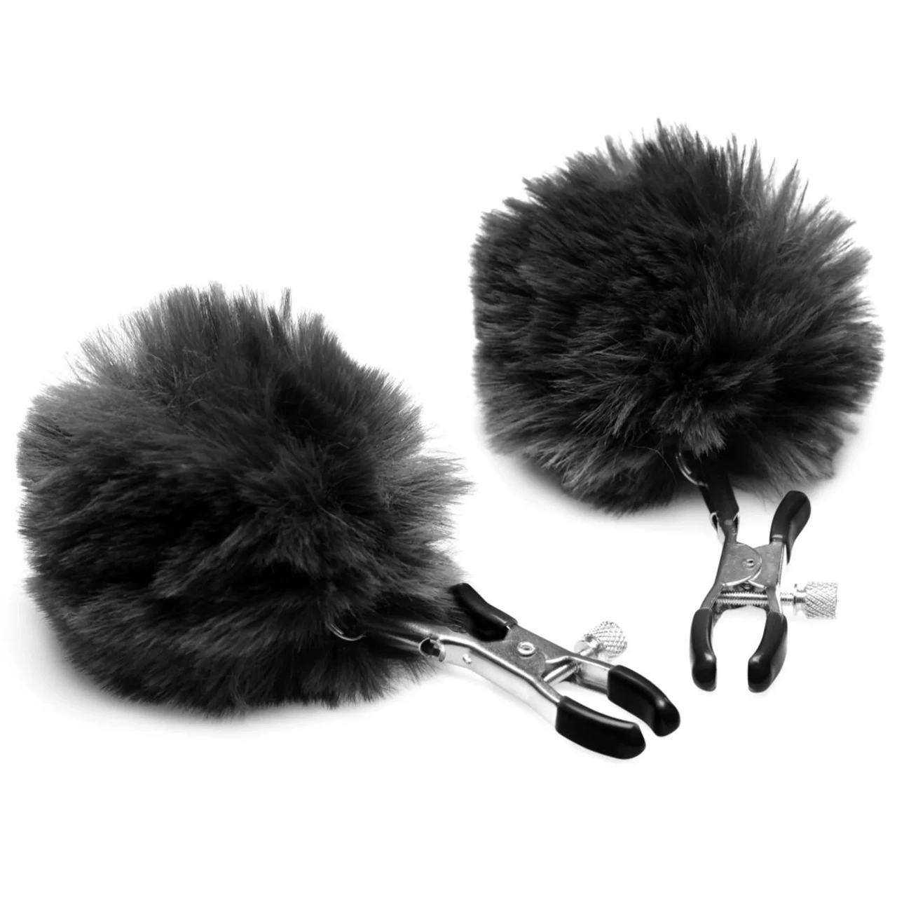 Зажимы для сосков Pom Pom Nipple Clamps - Black (шт)