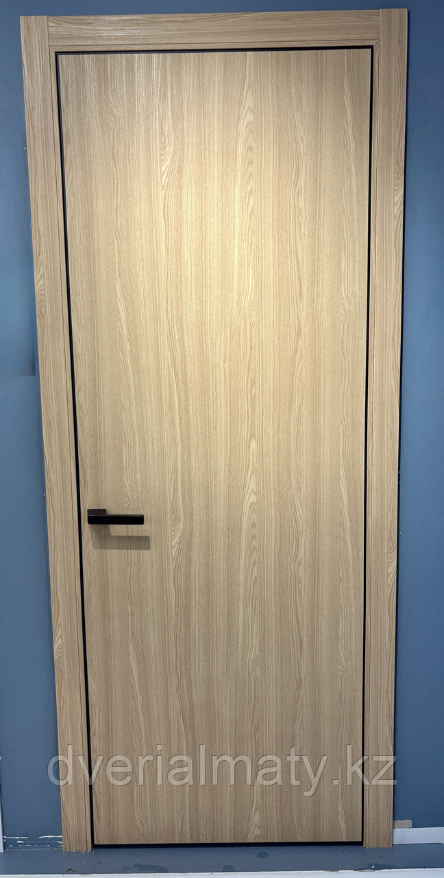 MINIMA KOMPLANAR Neoemal Natural Oak BLACK 2.20 DL150 AB. Дверь межкомнатная, фото 1