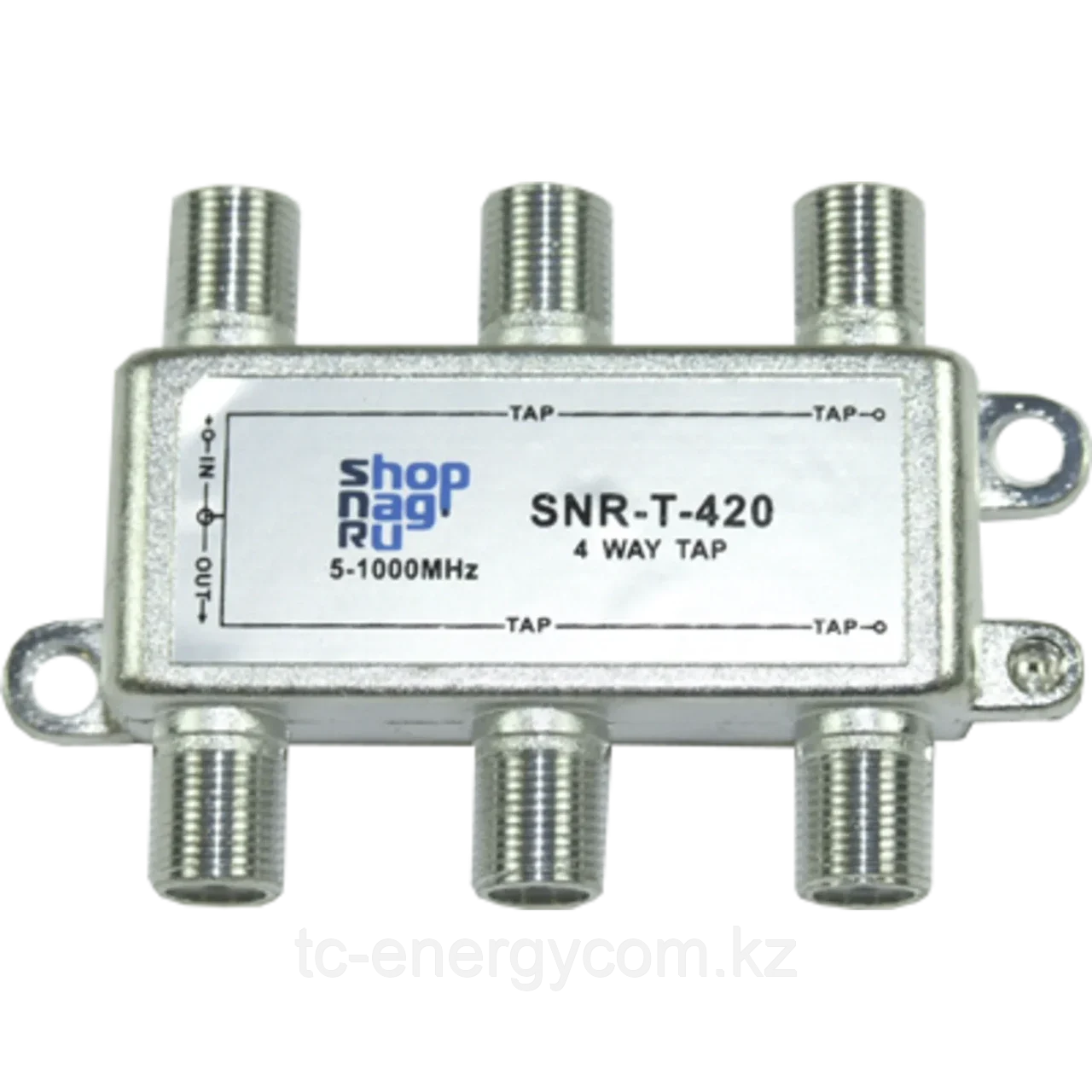 Ответвитель абонентский SNR-T-410, на 4 отвода, вносимое затухание IN-TAP 10dB., фото 1