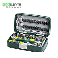 Набор торцевых головок KRAFTOOL UNIVERSAL 1/4, 38 предметов