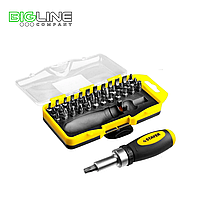 Набор отверток STAYER реверс.с насадками,38 предметов