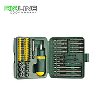 Набор KRAFTOOL отвертка реверсивная с битами и торц.головками, 29 предметов