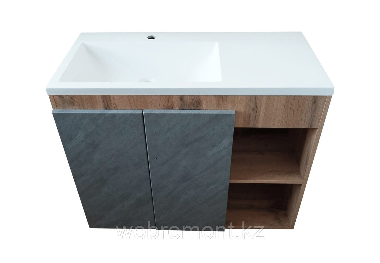 Тумба под умывальник "Океан 90х40" см. 2 дв. Дуб Вотан