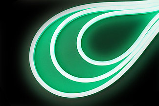 Гибкий неон зеленый SMD2835, 120led/m,12V, 5х12мм