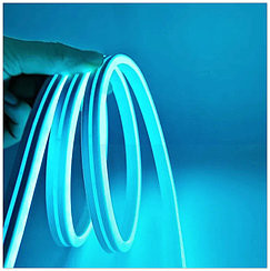 Гибкий неон голубой SMD2835, 120led/m,12V, 5х12мм