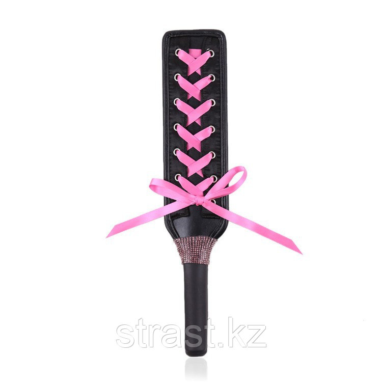 Шлепалка с розовой шнуровкой Slapper Paddle ribbon, фото 1