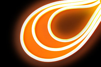 Гибкий неон оранжевый SMD2835, 120led/m,12V, 5х12мм