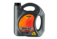 Минеральное моторное масло Wezer 15W-40 API SF/CC, 4 л