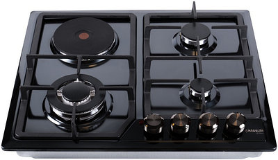 Комбинированная варочная поверхность Hausler HAS-31-SS-BLK