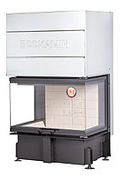 Каминная топка Экокамин ДЕЛЬТА 800 (от 65 до 150 м2) три стекла принтинг