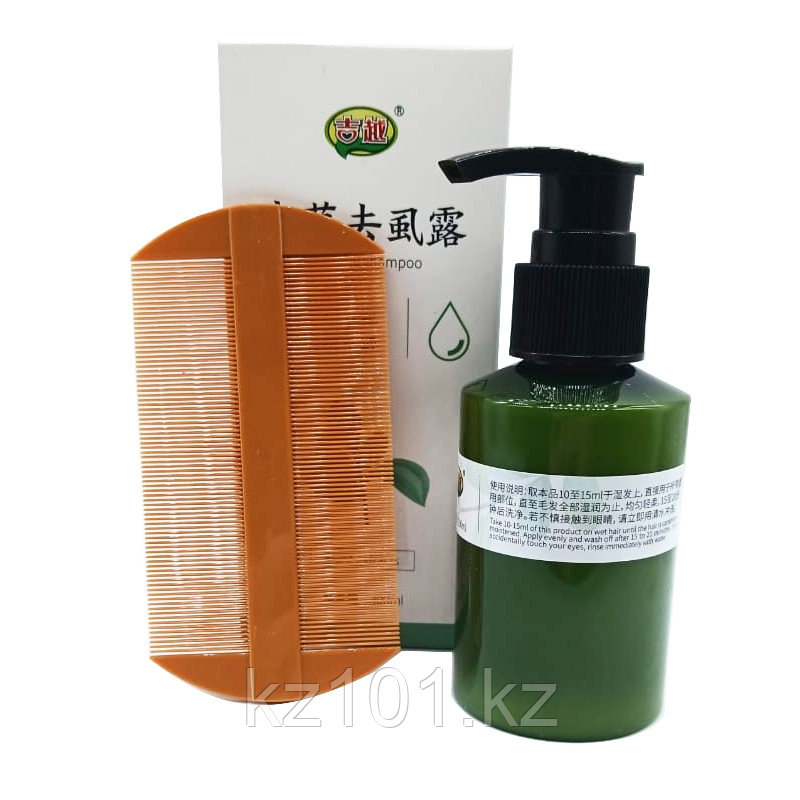 Шампунь от вшей и гнид JEEYROY "Xiyue" с гребнем, против паразитов, 100 мл - фото 1 - id-p125846792