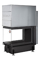 Каминная топка Экокамин ДЕЛЬТА 900 B (от 55 до 110 м2) три стекла принтинг черный шамот