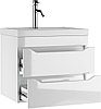 Тумба подвесная под умывальник "Радуга 60" Ева с двумя ящиками В2 Айсберг, фото 6