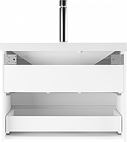 Тумба подвесная под умывальник "Радуга 70"  Ева с двумя ящиками В2 Айсберг, фото 5