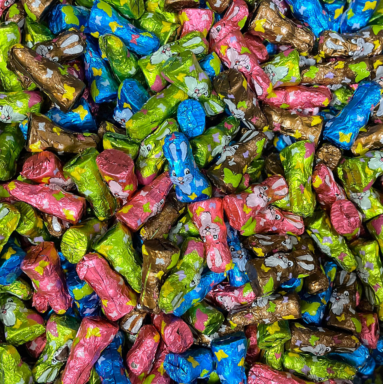 Шоколадные зайчики разноцветные 1 кг