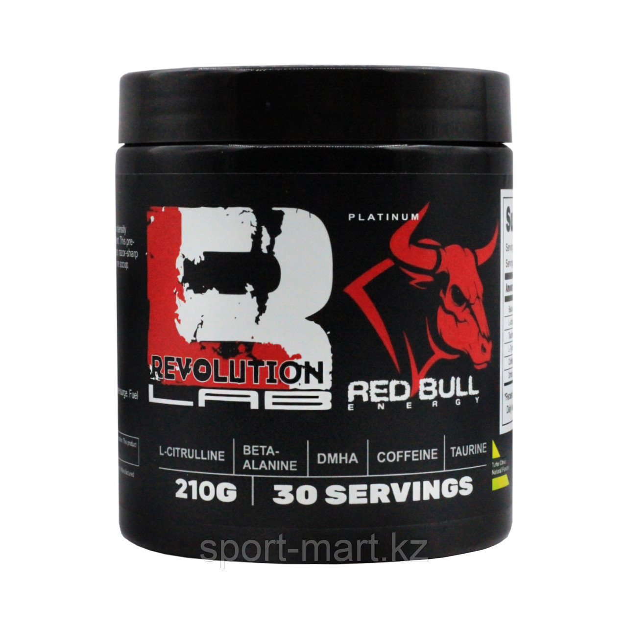 Предтренировочный комплекс Revolution Lab Red Bull energy 30 порций 210 гр, фото 1