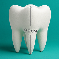 Гигантский зуб из пенопласта