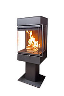 Камин РИО 3 стекла NEW черный