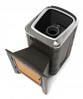 Печь Каронада XXL Heavy Metal Витра антрацит