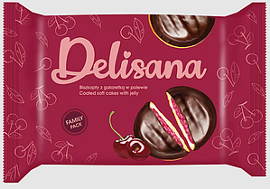 Пряники Delisana с Вишней 300 гр