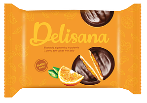 Пряники Delisana с Апельсином 300 гр