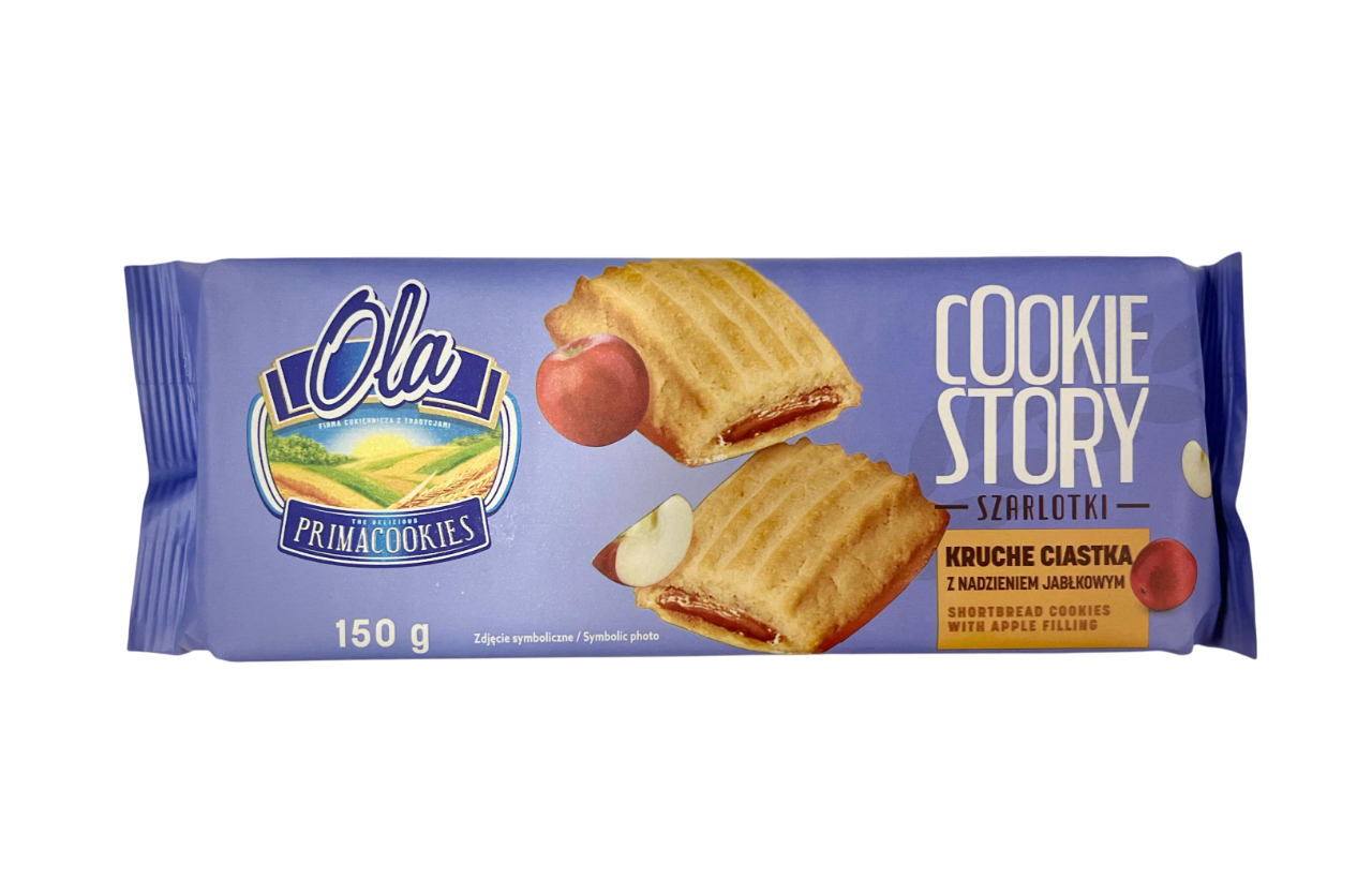 Печенье Ola Szarlotki Яблоко 150 гр / Primacookies